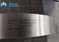 Gr5 एनील्ड मिश्र धातु जाली टाइटेनियम रिंग Ti6al4v OD590mm